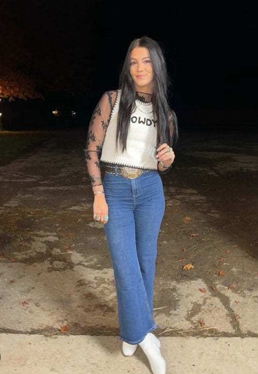 Blue Jean Baby - Wide Leg Jeans