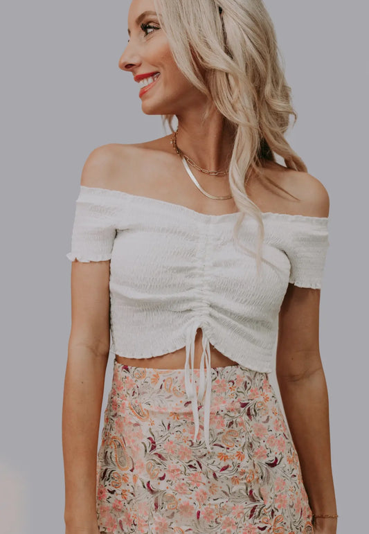 Kenna - Off the Shoulder Tie Top