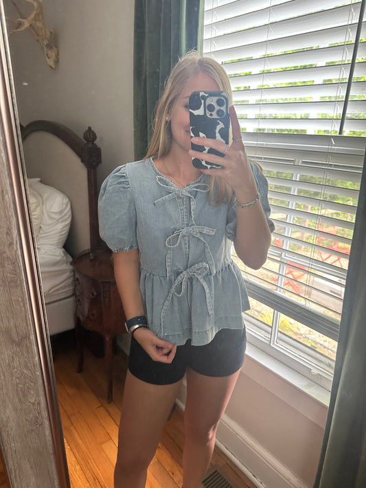 Daisy Mae Denim Top